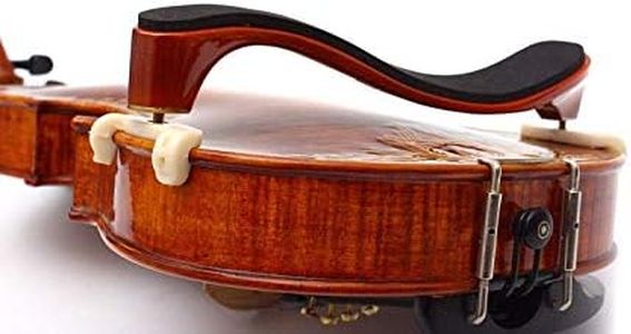 AMZZ Adjustable Solidwood Violin Shoulder Rest with Collapsible for 3/4 4/4 Violin Fiddle and 12" 13" Viola (3/4 or 4/4 Violin Shoulder Rest)