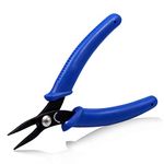 SPEEDWOX Mini Needle Nose Chain Nose Pliers Flat Smooth Jaw Pliers 5-1/2 Inches Miniature Pliers Micro Small Jewelry Making Bending Wire Open and Close Jump Rings Work Craft Beading Hobby Tools