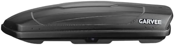 Garvee Rooftop Cargo Box Carrier,Dual-Side Opening Vehicle Hard-Shell Carriers, Roof Mount Travel Luggage Storage, 135 LBS Weight Capacity with Secure Straps&Keys,Black (13.5Cubic)