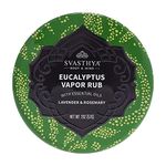 Svasthya Eucalyptus Vapor Rub with Lavender and Rosemary Essential Oil, All Natural Relief for Cold, Cough, Congestion, and Allergy Symptoms