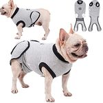 Dog Recovery Suit Surgical Suit for Female Male Dogs,Dog Onesie Cone ECollar Alternatives for Recovery Dog Body Suit After Surgery Gray XL