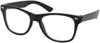 grinderPUNCH Kids Nerd Glasses Clear Lens Geek Fake for Costume Children's (Age 3-10) Black