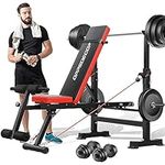 OPPSDECOR 6 in 1 600lbs Weight Benc