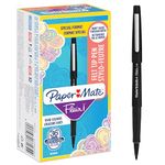 Paper Mate Flair Felt Tip Pens | Medium Point (0.7 mm) Writing Pens | Black Pens | For Writing, Drawing & Sketching | 36 Count