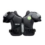 Battle Sports Phantom Football Shoulder Pads, Youth Size, Lightweight Design with Impact Protection (Youth Extra Small)