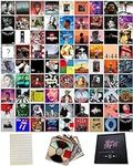 80 Print Album Covers | Unique Square Printed Photos 4x4 | Album Cover Posters Collage Kit | Music Posters for Room Aesthetic | Aesthetic Posters | Poster Pack | Album Cover Art Posters | Wall Posters
