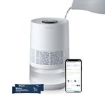 BLUEAIR Premium Smart Humidifier for Large Rooms, Bedrooms, Better Sleep with Evaporative Invisible Mist Tech, Auto Humidify, Easy Top Fill, Smart Control with App, Touchscreen, 3.5L Tank for 48 hours