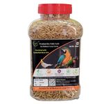 Premium Rice Paddy Seeds 450 Grams Enriched with Cuttlefish Bone Grits, Birds Food for Wild Birds, Indian Parrot, Sparrow, Pigeons, Doves, Cockatiels, Finches and Budgies