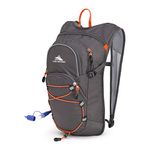 High Sierra Hydrahike Hydration Pack 8L Hiking Daypack, Mercury/Red Line, International Carry-On (Model: 105491-4637)