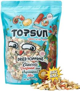 Ramen Toppings Seafood & Vegetable Mix 14 oz, Up to 11-Ingredients Blend Dried Ramen Toppings for Extra Nutrition & Flavor, Specially Added Superfood Goji, Non-GMO & Low Sodium
