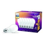 Philips Ultra Definition LED 60W A19 MedBase Soft White Warm Glow Glass Frosted 6-Pack LED Light Bulb