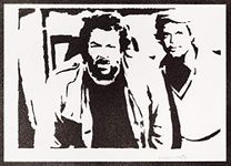 moreno-mata Real Handmade Graffiti Bud Spen. and Terence H. Films Poster Room Decor Home Wall Art Decoration Bedroom Gifts for Men and Women