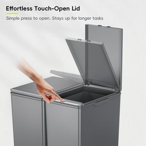 EKO Morandi 40L Twin Kitchen Bin – Dual Compartment Waste Recycling