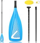 LEDONNE Carbon SUP Paddles 3 Piece Adjustable Stand Up Paddle Board Paddles Lightweight Carbon Fiber Shaft Floating Portable Paddle Oar, Blue