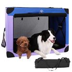 Ownpets Soft Dog Crate Collapsible Travel Dog Crate 3-Door Dog Kennel for Indoor and Outdoor XL（96x66x66CM）