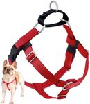 2 Hounds Design Freedom No Pull Dog Harness | Comfortable Control for Easy Walking | Adjustable Dog Harness | Small, Medium & Large Dogs | Made in USA | Solid Colors | 1" LG Red