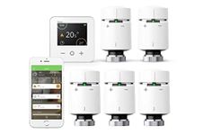 Drayton by Schneider Electric Wiser Multi-Zone Smart Thermostat and 2 Smart Radiator Thermostat Kit- Combination Boilers Only-Heating control, Wiser Smart Heating Radiator Thermostat Multipack, White