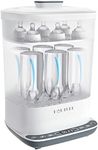 Baby Bottle Sterilizer | Esterilizador de Biberones, 6-in-1 HAUTURE Bottle Sterilizer and Dryer, Electric Steam Bottle Sanitizer for Baby Stuffs, Baby Bottles & Breast Pump Accessories