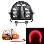 ONERAY Forklift Safety Light Red Arc LED Warning Light Warehouse Pedestrian Warning Arch Zone Spotlight 20W DC10-80V for Truck Security Indicator Spotlight Brightness (New)