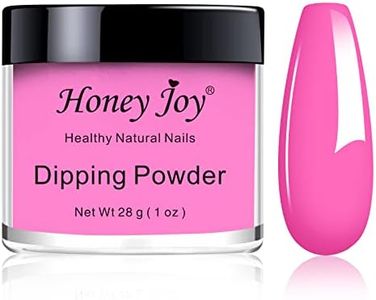 28g/Box Dark Pink Dipping Powder Without Lamp Cure Nails Dip Powder Gel Nail Color Powder Natural Dry (no.34)