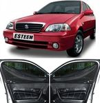 Able Dotnet Car Magnetic Sun Shade Curtains with Zipper for Maruti Esteem Set of 4 Pcs