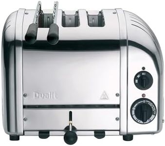 Dualit 2+1 Combi Toaster - Stainless Steel - Hand Built in the UK - Replaceable ProHeat® elements - Heat one, two or three slots, mechanical timer - Replaceable parts - Polished