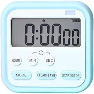 Eripeli Digital Kitchen Timer & Stopwatch, Countdown Large Digits, Loud Alarm, Magnetic Stand, Round, (Multi Colour)