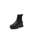 SOREL Women's Brex Boot Chelsea Waterproof Boots - Black, Black - Size 9