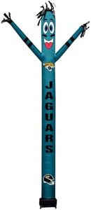 Sporticulture NFL Football Jacksonville Jaguars Wacky Waving Inflatable Tube Guy with LED Lights & Built-in Blower Air Wacky Dancers NFL Inflatable Tube Man Crazy Sports Fan Outdoor Party Decoration