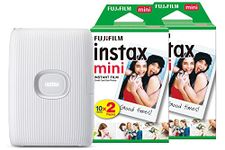 instax Fujifilm Mini Link 2 Wireless Photo Printer with 40 Shots Film Pack - Clay White