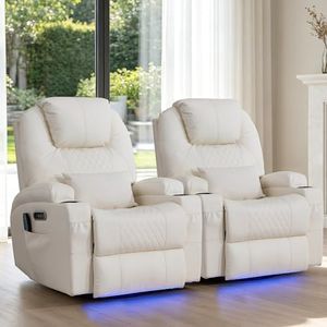 Dual Motor Power Swivel Rocker Recliner Chair,Wall Hugger Electric Recliner