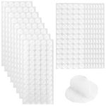 Self Adhesive Dots-1040 Pcs (520Pairs) Sticky Back Nylon Dots, Strong Hook and Loop Tapes White Adhesive Strips Fastener for Classroom Office Home (0.8INCH)