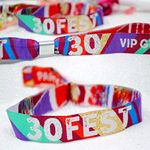 30FEST - 30th Birthday Festival Birthday Party Wristbands Favours, lockdown Birthday Party Bag Fillers, Birthday Party Favour