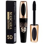 Mascara Waterproof,Mascara Black Volume and Length Waterproof,Extra Long Thick 5D Black Mascara,Lengthening Mascara Black,False Lash Effect Mascara,4D Fibre Mascara, All Day Luxurious Looking Lashes