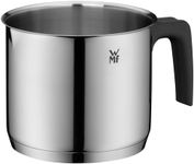 WMF 794769990 milk pot Ø 14 cm approx. 1,7l pouring rim Cromargan stainless steel brushed suitable for all stove tops including induction dishwasher-safe, Silver