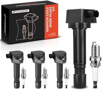 A-Premium Set of 4 Ignition Coil Pack and Iridium Spark Plugs Compatible with Honda Civic 2006-2011 L4 1.8L