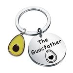 Funny Guacamole Avocado Gift The Guac Father Keychain Avocado Lover Gift Fathers Day Gift (Guac Father K CA)