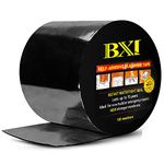 BXI Flashing Roll Tape Membrane, 6 inches X 32 Feet Thick Waterproof Patch Seal Tape, Self-Adhesive SBS Modified Rubberized Asphalt, Deck Seam Joist Leak Sealant for Roof Window Gutter Repair Outdoor