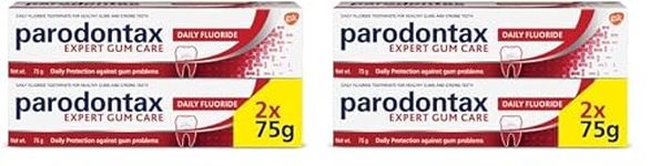 Parodontax Daily Fluoride Toothpaste For Daily Protection Against Gum Problems, Multi Pack, 75 g*2 (Pack of 2)