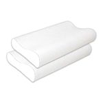 Memory-Foam-Pillow-Orthopedic-Pillow-for-Neck-Pain-Cervical-Contour-Memory-Foam-Pillow-Orthopedic-Pillow-for-Neck-Pain-Orthopedic-Contour-Pillow-Support Standard Size (Pack of 2)