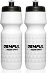 GEMFUL Bike Squeeze Water Bottle BPA Free 24 oz 2 Pack