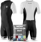 SLS3 Triathlon Suits Mens - Aerodynamic Sleeved Mens Tri Suit – Lightweight Trisuit with Premium FX Fabrics - 2 Pockets
