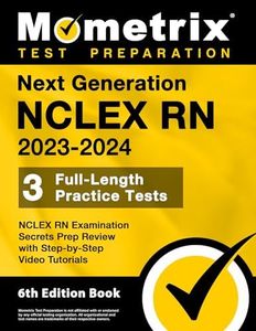 Next Generation NCLEX RN 2023-2024: 3 Full-Length Practice Tests, NCLEX RN Examination Secrets Prep Review with Step-by-Step Video Tutorials: [6th Edition Book]