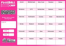 Bingosupermarket Football Fundraising Scratch Cards (30 Team) A5 Size 10 Pack