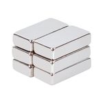 OCEUMAOA Magnets Strong Neodymium Magnet Bar Flat Fridge Magnets for Crafts Whiteboard Board Rectangular Magnet 60Pack 20x10x5mm