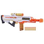 Nerf Ultra Pharaoh Blaster With Premium Gold Accents, 10-Dart Clip, 10 Ultra Darts, Bolt Action, Multi Color