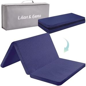 Lilian&Gema Pack and Play Mattress 38"x26"x1.5", Pack N Play Mattresses Pad for Play Pen and Playard, Premium Foam Playpen Mattress Topper with Washable Cover & Traveling Bag for Baby Toddler