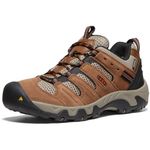 KEEN Men's Headout Low Height Waterproof All Terrain Hiking Boots, Bison/Fossil Orange, 10.5