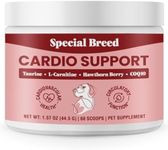 Special Breed Cardio Support for Dogs - Heart Health Support with Taurine, CoQ10, Organic Hawthorne Berry, Powder Supplement, 60 Scoops, 1.57 oz