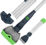 4 in 1 Rechargeable Pool & Spa Hot Tub Vacuum Cleaner - Dual Mode & Magnetic Drive System, 25µm Ultra Fine Mesh Filters for Hot Tub, Small Above Ground Pools - 90 Mins, Oil Absorbers, Poles